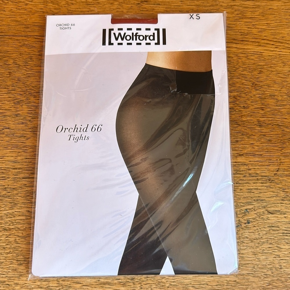 Wolford Orchid 66 Tights Red Rust